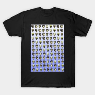 BTS (Bangtan Sonyeondan) FUNNY DERP FACE GRADIENT PURPLE T-Shirt